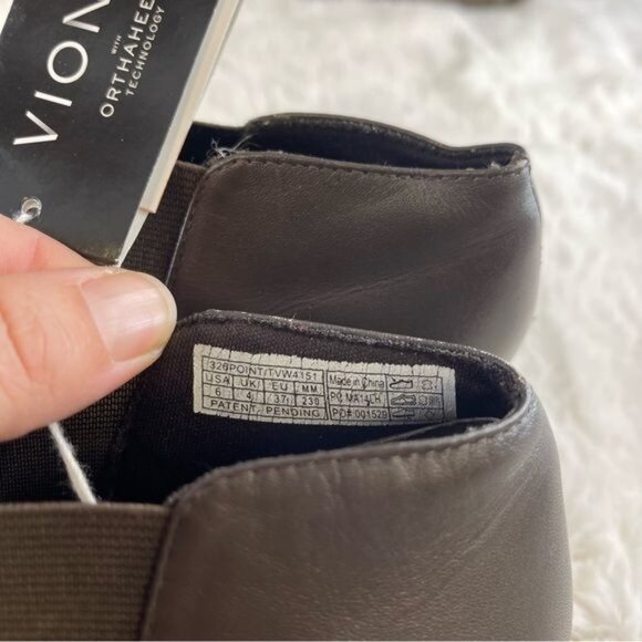 NWT Vionic '326 Point' Light Brown Pointed Toe Ankle Bootie Sz 6 - Picture 7 of 9
